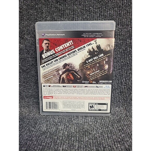 PS3 Sniper Elite V2 Silver Star Edition (Sony PlayStation 3 2013) w/Manual - Picture 2 of 4